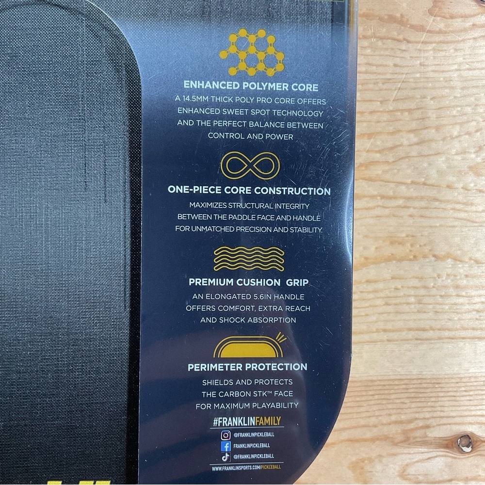 NEW Franklin Sports Signature Series Carbon STK Pickleball Paddle
JW Johnson - Picture 7 of 10